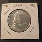 1960 Franklin Silver Half Dollar In Brilliant Uncirculated Condition