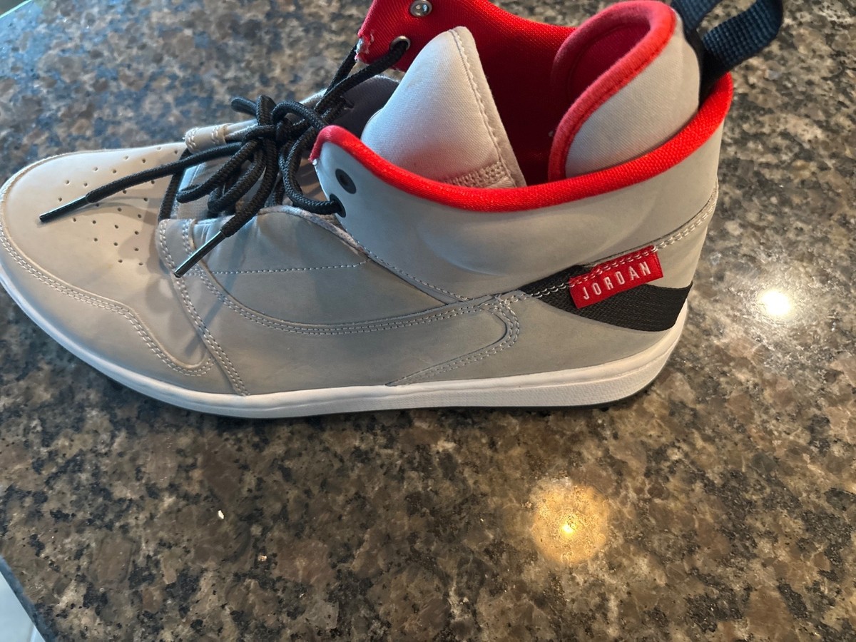 Nike Jordan Fadeaway Mens 10 Wolf Grey White Red Black  display picture 3