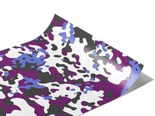 Rwraps Purple Camouflage Iris Multicam Gloss Vinyl Film Wrap 59in x 6in Vinyl