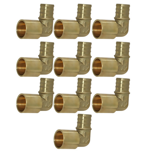 10 Pack XFITTING 3/4" Pex X 3/4" Male Sweat Elbow, 3/4 Pex Male Sweat Elbow