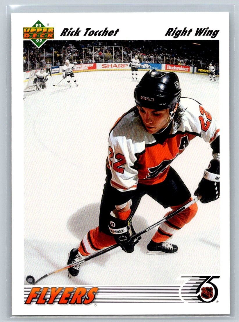 1991-92 Upper Deck #122 Rick Tocchet Philadelphia Flyers Hockey Card