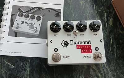 DIAMOND COUNTER POINT DELAY GUITAR EFFECTS PEDAL. Multi-tap analog delay.