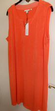 Chico's Travellers KURTA Dress $109 NWT new in Nectarine orange size 3 (XL)