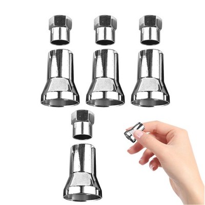 4 Sets Aluminum Alloy Valve Stem Caps and Sleeve Covers for Tire Systems