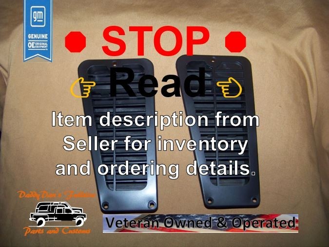 👉1👈1988-'98 LH Side Door Vent for Sierra or Silverado P/N