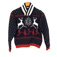 Tommy Hilfiger Youth Christmas Sweater L 16/18 Reindeer