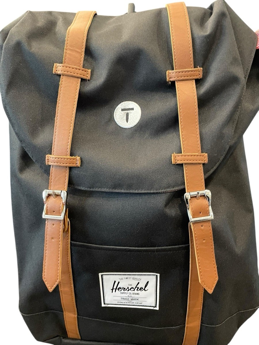 Herschel Supply Co. Retreat Backpack Padded Interior Laptop Sleeve Black Brown View 2