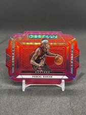 2020-21 Panini Obsidian - Eclipse Pascal Siakam #14 Electric Etch Red Flood