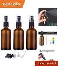 Value Set of 3 2oz Refillable Amber Glass Spr...