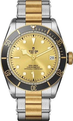 Tudor Heritage Black Bay S&G Champagne Dial 18k Gold / Steel Men's Watch M79733N
