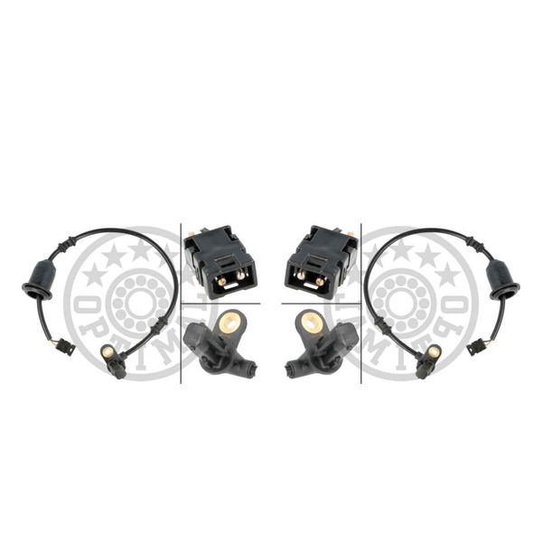 Optimal ABS Sensor Raddrehzahl Set Links Rechts FüR Mercedes-Benz SLK R170-image
