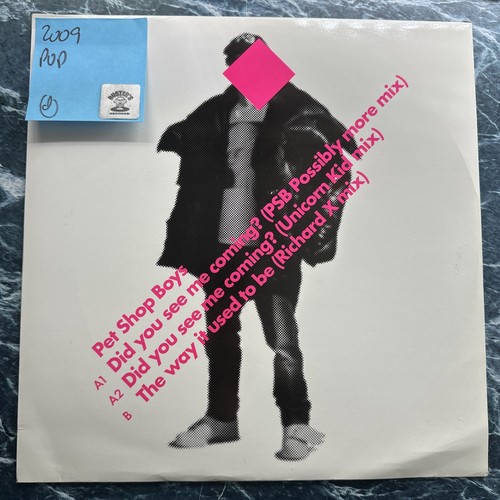 Pet Shop Boys - Did You See Me Coming? 12” Vinyl Record Single VG+