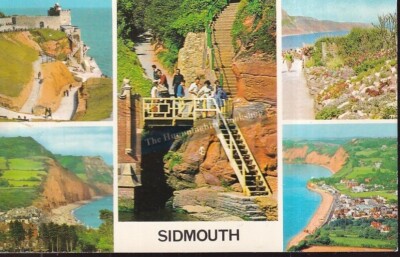 Sidmouth mehrere Bilder Devon Postkarte PLC1472