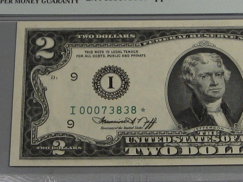 GEM CU ⭐️ 1976 # I 00073838 ⭐ Minneapolis FRN Note PMG 65 EPQ. #44 - Image 2 of 4