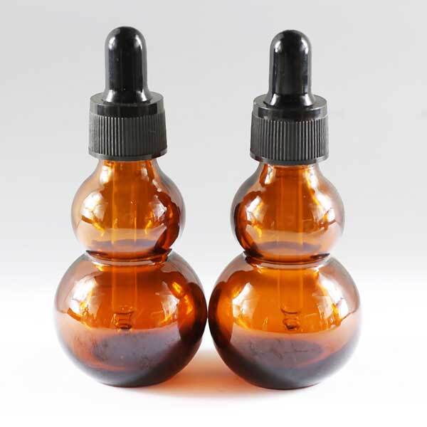 Wholesale 10ml-100ml Gourd-shaped Glass Dropper Bottle Refillable Container AP