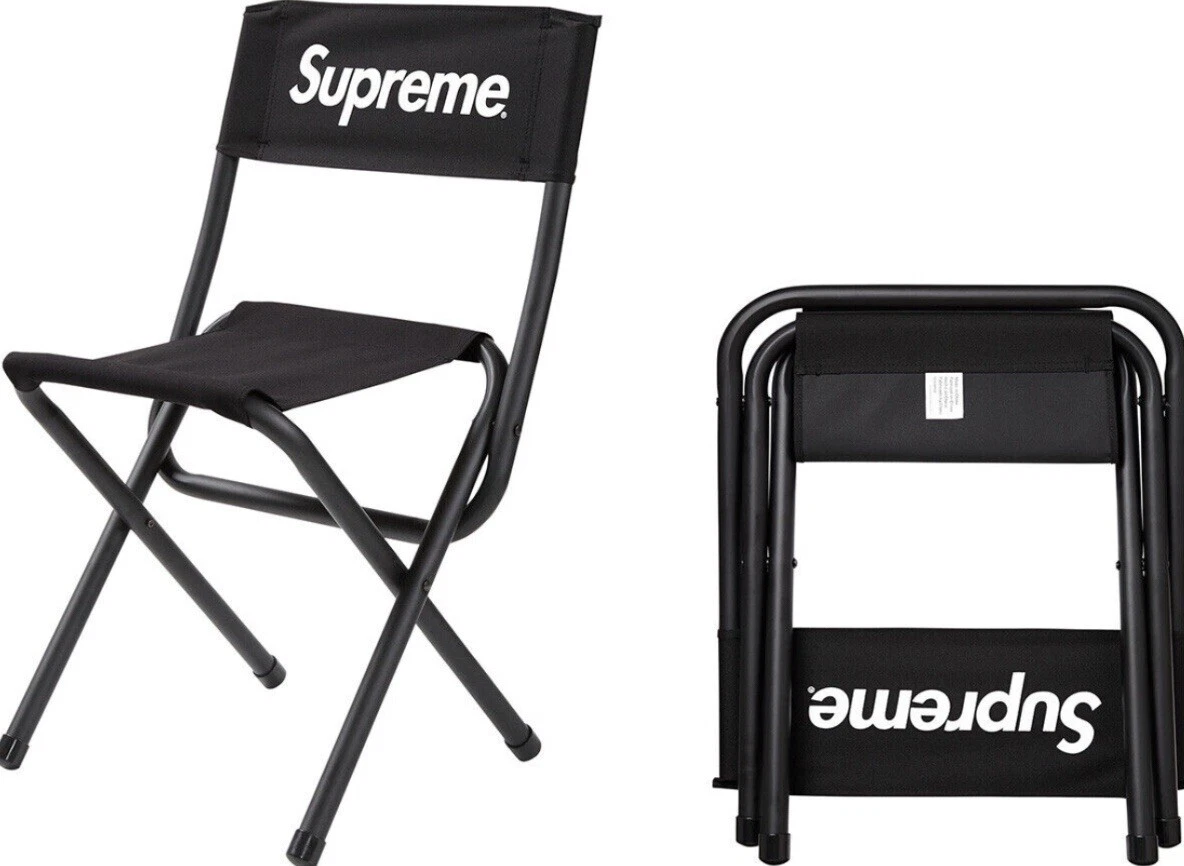 折り畳みイス supreme l folding chair Supreme ブラック 折りたたみチェア - メルカリ