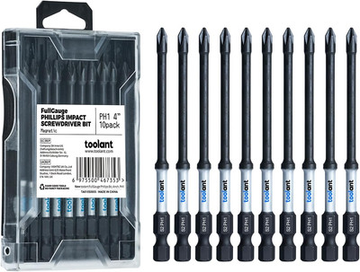 2 Inch Phillips Bit #2 Magnetic Impact Screwdriver Bits Set, 20Pcs S2 Steel PH2 