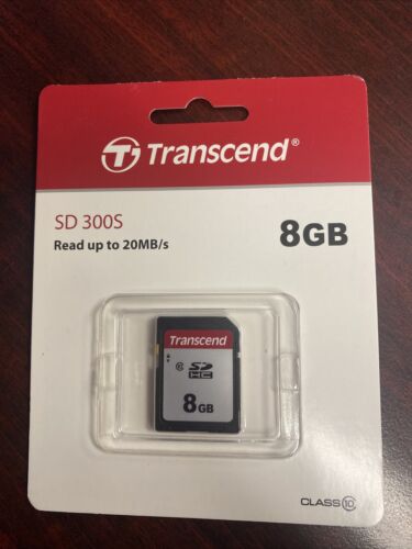 Transcend 8GB SD 300S Memory Card - Picture 1 of 2