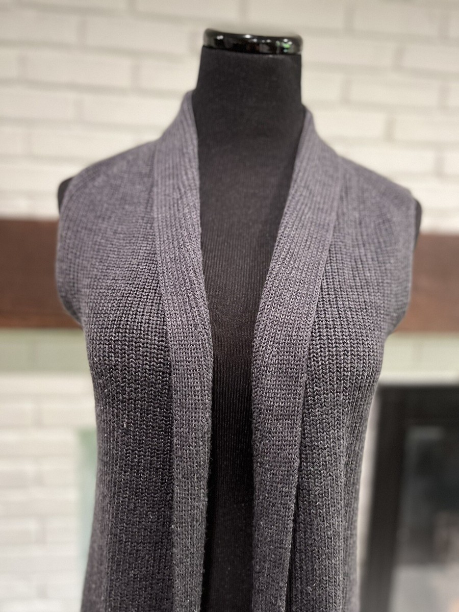Wilfred By Aritzia Gray Long Sweater Vest Size Small 100