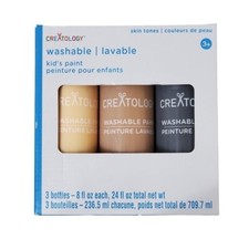 Creatology Washable Kid's Paint Skin Tones 3 Bottles 8fl oz each NEW