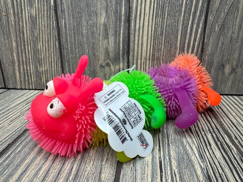 Colorful Caterpillar Novelty Toy Soft Spiky Texture Kooshie Ball Koosh Squish