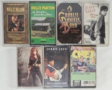 Lot Of 7 Classic Country Cassette Tapes - Willie Dolly Daniels Earle Atkins..