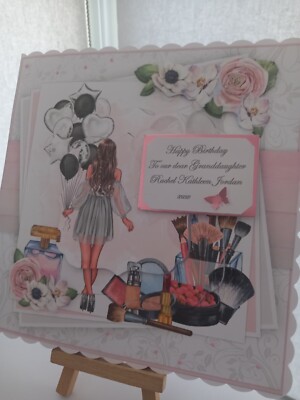 Personalised 3D Handmade 8x8 birthday mothers day card | eBay UK