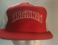 Cincinnati Reds Official MLB Vintage Snapback Hat Cap Rare Block Spellout NOS