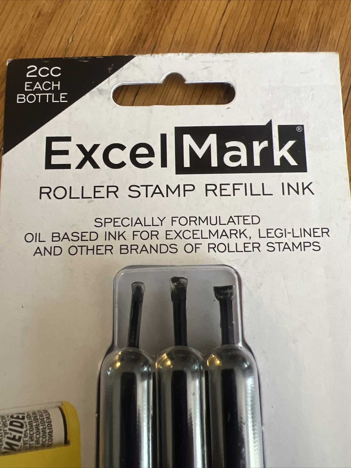 6 - (2 - 3 Packs) ExcelMark Rolling Identity Theft Guard Stamp Refill Ink Set