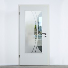 Verglasung Glaseinsatz für Holztüren Klarglas mit Dekor Lichtausschnitt 