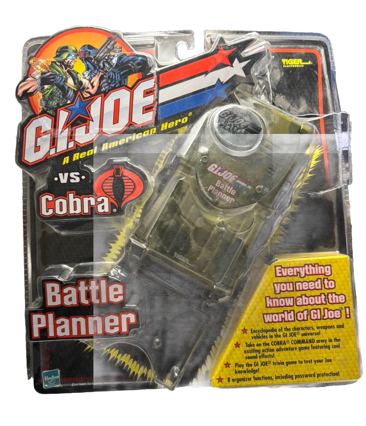 GI Joe vs. Cobra Battle Planner Tiger Electronics 2002 Vintage Sealed!