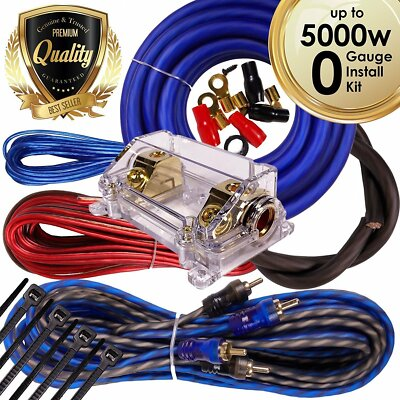 #ad #ad Complete 8000W 0 Gauge Car Amplifier Installation Wiring Kit Amp OFC Copper $59.99