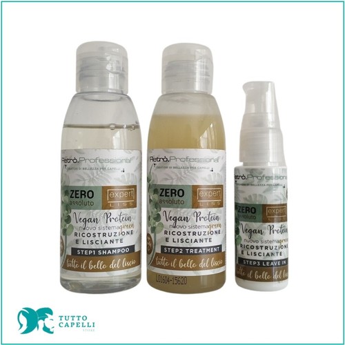 Keratina disciplinante Vegana aticrespo capelli kit cheratina 100ml - Foto 2 di 5