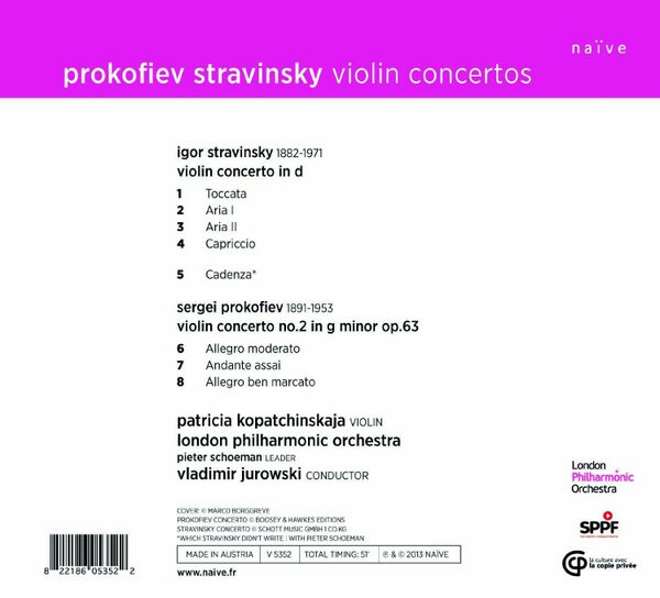 Prokofiev & Stravinsky (CD, Oct-2013, Na‹ve (Label)) for