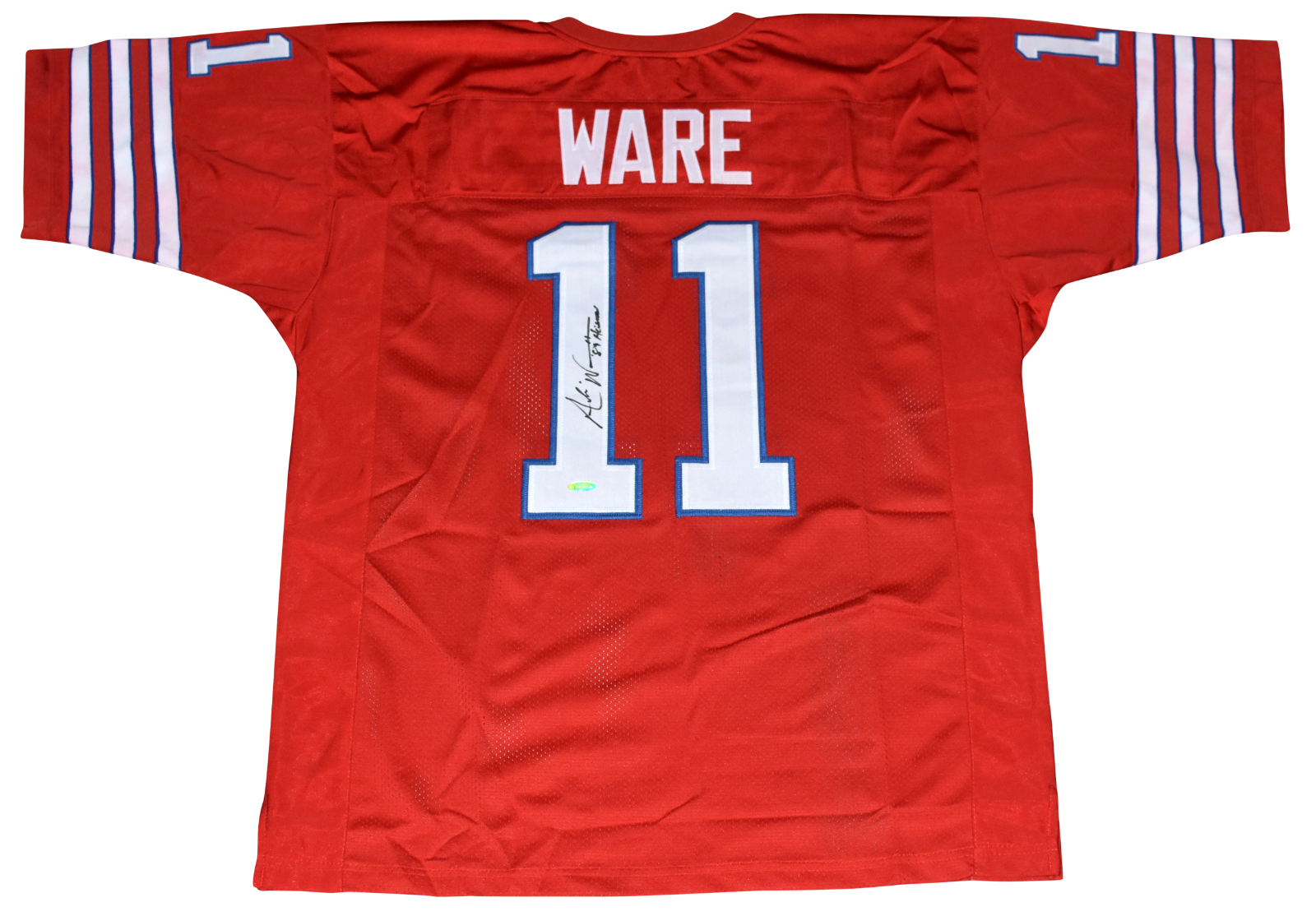 Andre Ware Autographed Signed Houston Cougars #11 RED JERSEY TRISTAR W/ 89 HEISMAN 