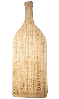 Totally Bamboo Wine Bottle Shaped cutting board Charcuterie board