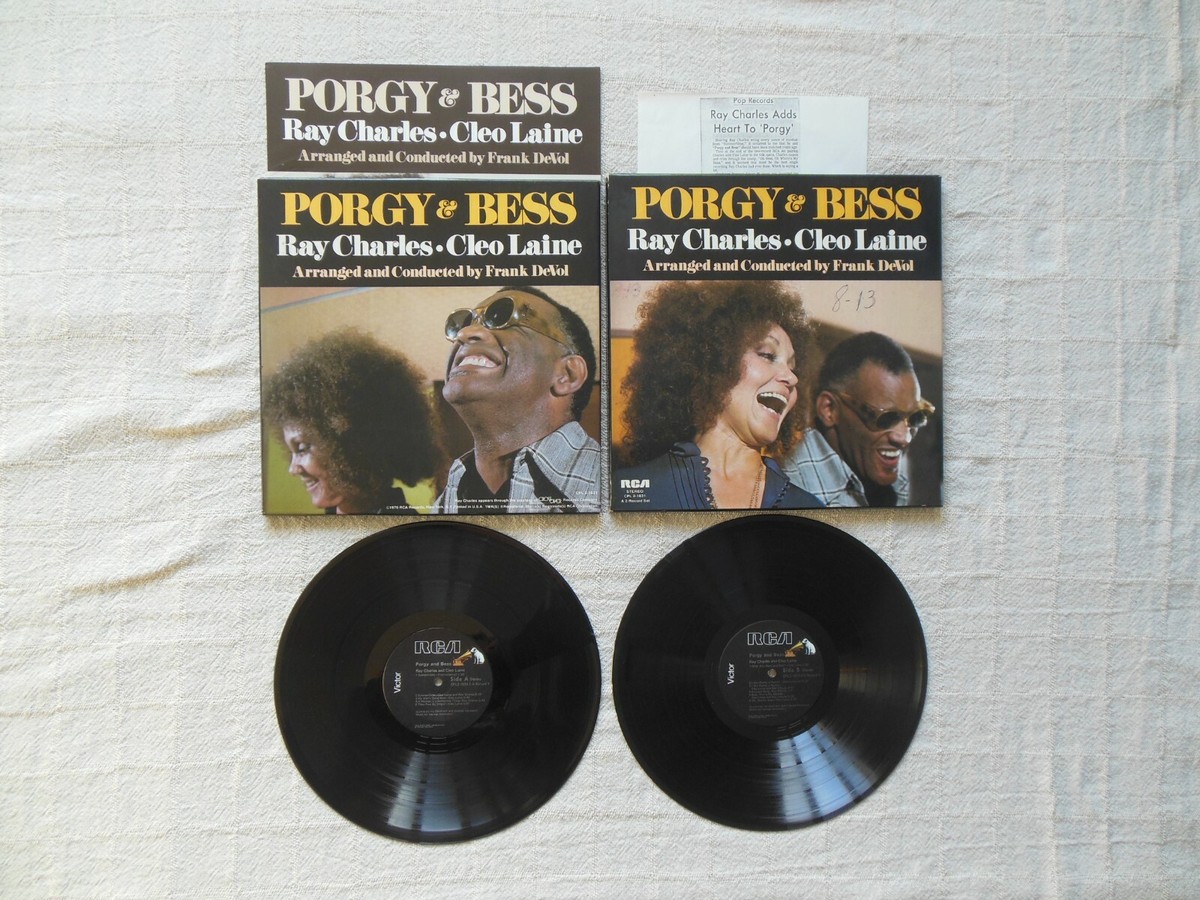 PORGY BESS Ray Charles Cleo Laine Double LP Box Set Ed1