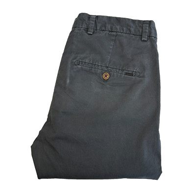 Scotch & Soda Mott Chino Hose Herren W31 L31 Grau Hose Slim Tapered Vintage