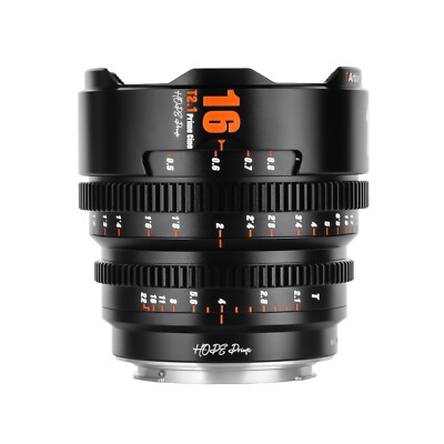 7artisans 16mm S35 Hope Prime T2.1 Cine Black Lens for Sony E Mount VG30 Camera