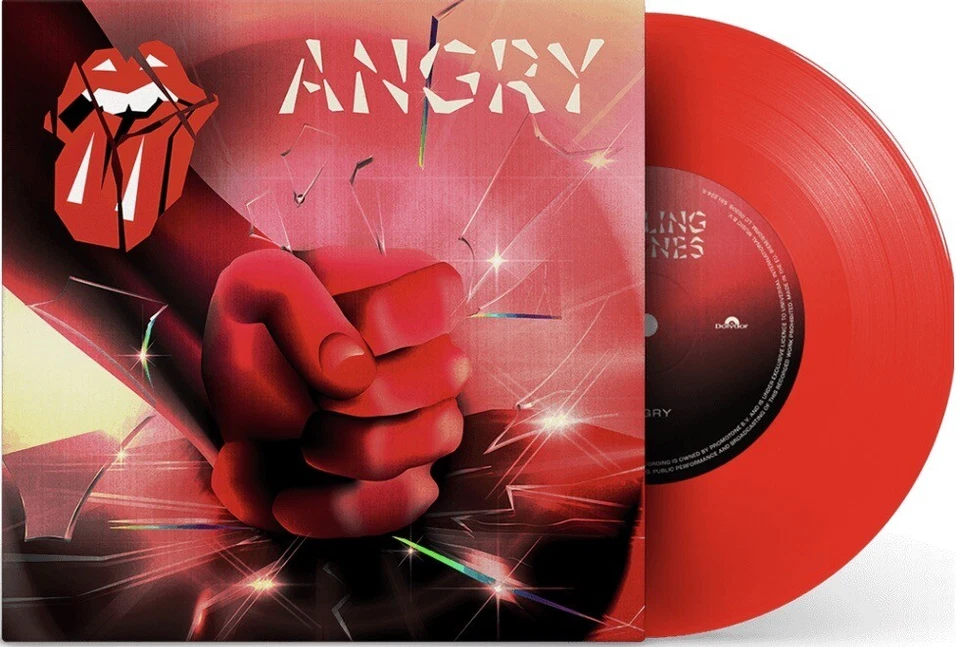 The Rolling Stones - Angry  LIMITED  7“ RED Vinyl Single NEU OVP - Bild 1 von 1