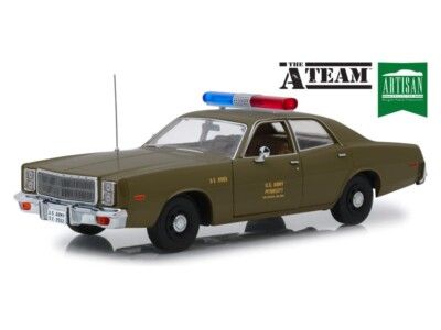 #ad #ad 1977 Plymouth Fury U.S. Army Police quot;The A Teamquot; 1:18 Scale Greenlight 19053 $73.95