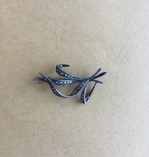 Broche Ancienne En Argent Poinçonné