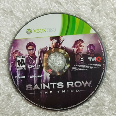 Saints Row the Third DISC ONLY for XBOX 360 tested and working