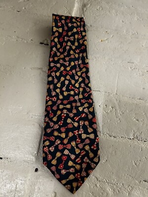 Super Fun Now Tie Print Pura Seta   % Italian Silk Tie Party/ Fun/ Crazy