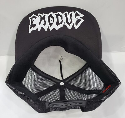 Metal Head Black Death Gothic Industrial White Exodo Twin Bottom Trucker Adjust 