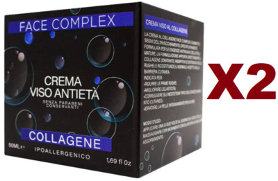 2PCS FACE COMPLEX ANTI-AGING COLLAGEN ANTI-WRINKLE FACE CREAM FOR MATURE SKIN 50ML