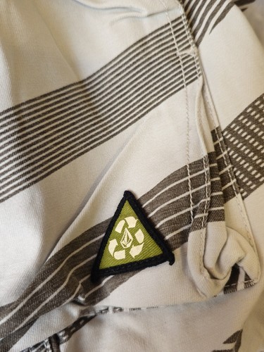 Volcom Stone Skout Mens Size 36 Striped Cargo Shorts Like New Free Post In Aus - Picture 5 of 15