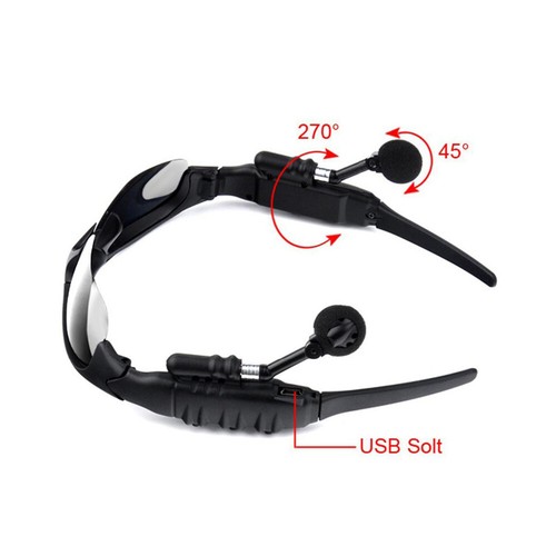 Lunettes de soleil Bluetooth 5.0 lunettes sans fil casque stéréo écouteur micro√ - Photo 24 sur 28