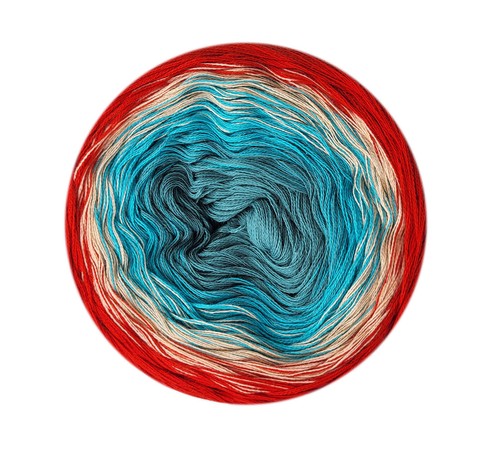 Wollbiene Aura Cotton Bobbel 200g Farbverlauf 100% Baumwolle 800m LL Stricken - Bild 30 von 34