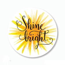 Shine Bright Stickers Favors Scrapbook Stickers Envelope Seals Self Stick Labels